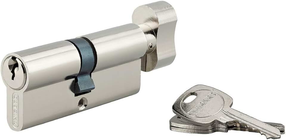 Thirard 00916237 – Schließzylinder 40 x 30 mm, 3 Schlüssel – Maße: 40 BTx30 – Profilzylinder – Standard – europäischer Profilzylinder mit 5 Stiften
