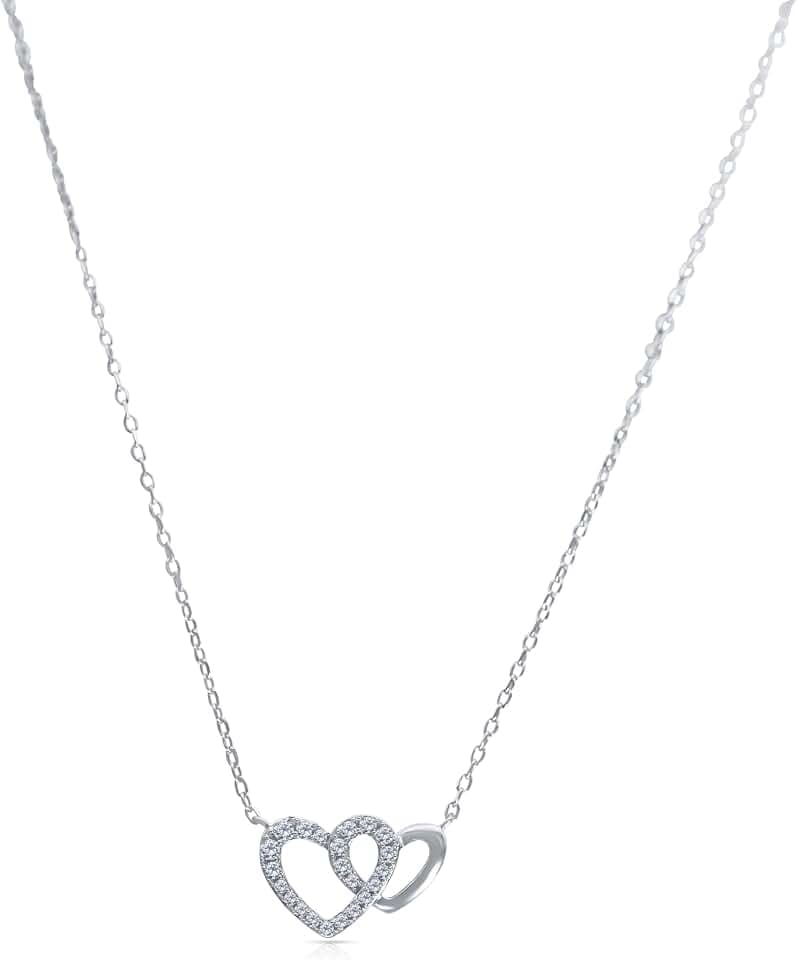 Monteverdi Damen-Collier aus 925 Sterling Silber mit Zirkonia rhodiniert Länge 45cm MONJ-NL0302