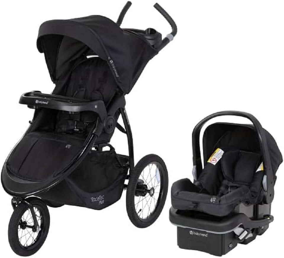 Baby Trend Expedition® Race Tec™ Plus Jogger Travel System with EZ-Lift™ Plus Infant Car Seat, Ultra Black
