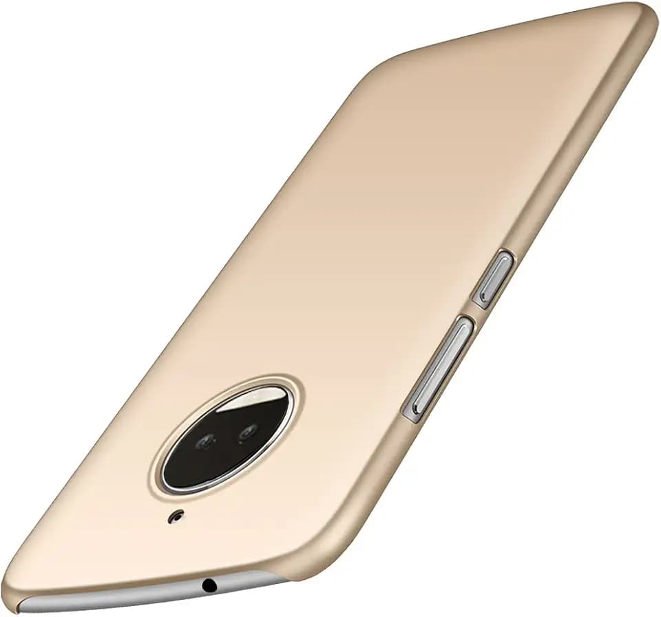 anccer Moto G5S Plus Hülle, [Serie Matte] Elastische Schockabsorption und Ultra Thin Design für Moto G5S Plus (Nicht für Moto G5 Plus)-Glattes Gold