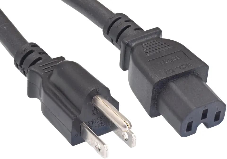 Cablelera North American Power Cord, NEMA 5-15P to IEC320 C15, 8FT, 14AWG, 15A, 125V (ZWACPEAD-08)