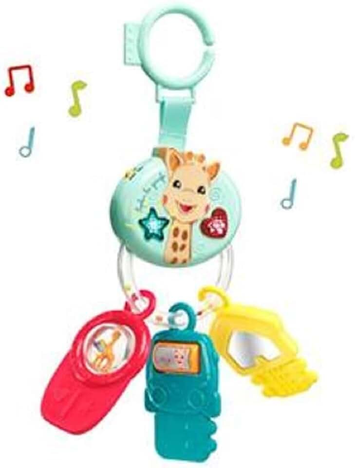 Sophie la Girafe Elektronische Musik-Schlüsselrassel Baby ab 3 Monaten Spiel