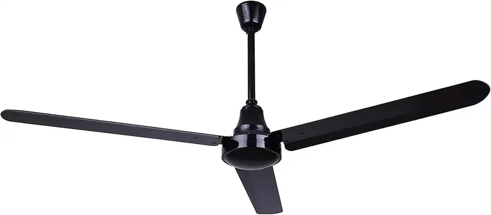 Canarm 60" Black Weatherproof Industrial Ceiling Fan – High-Performance DC Motor – Wall Control – Ideal for Outdoor Patios, Warehouses & Gyms