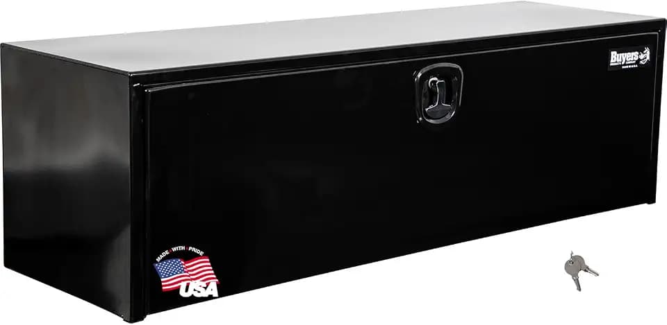 Buyers Products 1732315 18x18x60 Black Steel Underbody Truck Tool Box