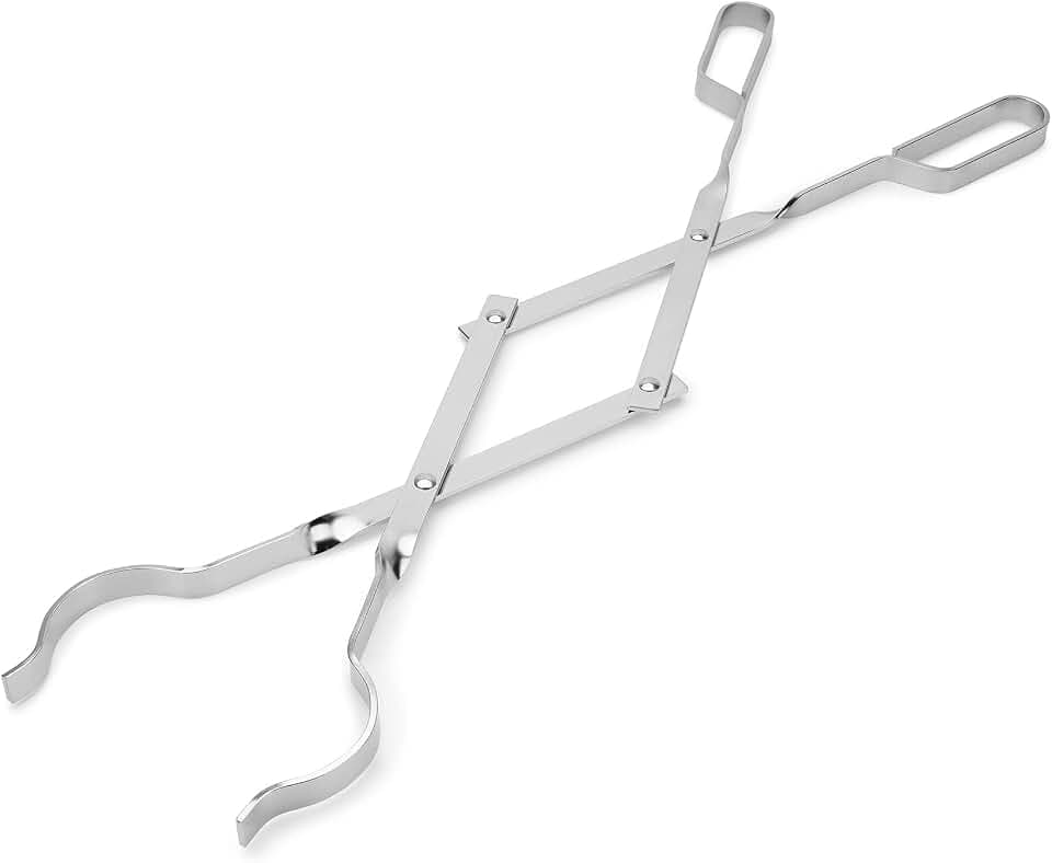 Stanbroil 26" Outdoor Campfire Fireplace Tongs Stainless Steel Log Grabber