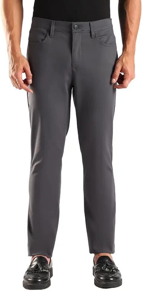 Calvin Klein Men's Move 365 Stretch Slim Fit Wrinkle Resistant Tech Woven Pant