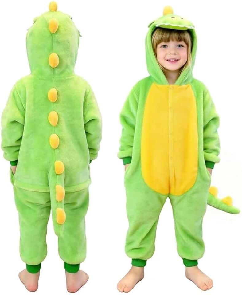 Seawhisper Dinosaurier Kostüm Kinder Dino Dinokostüm Drachenkostüm Kinder Mädchen Jungen Halloween Kostüme 86-92