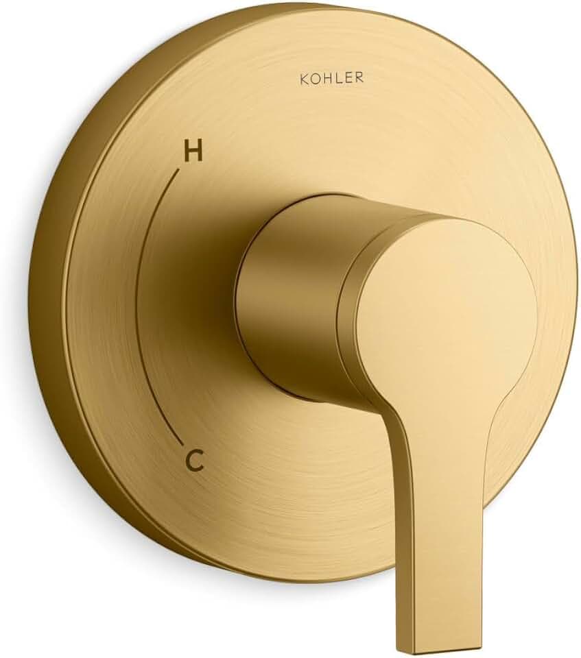 Kohler TS35320-4-2MB, Elate Rite-Temp Valve Trim, Vibrant Brushed Moderne Brass, Premium Bathroom Valve, Easy to Use