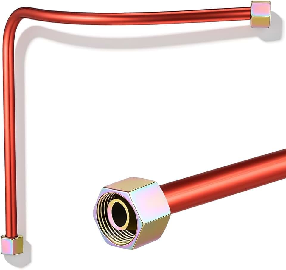 MAGICLULU High-strength Aluminum Air Compressor Exhaust Tube Replacement Hose Line for Compressor Tube Parts