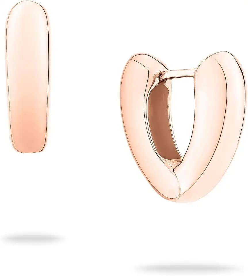 ECHTZEIT Ohrringe für Damen in verschiedenen Ausführungen, Schmuck für Damen aus Edelstahl in strahlendem Glanz