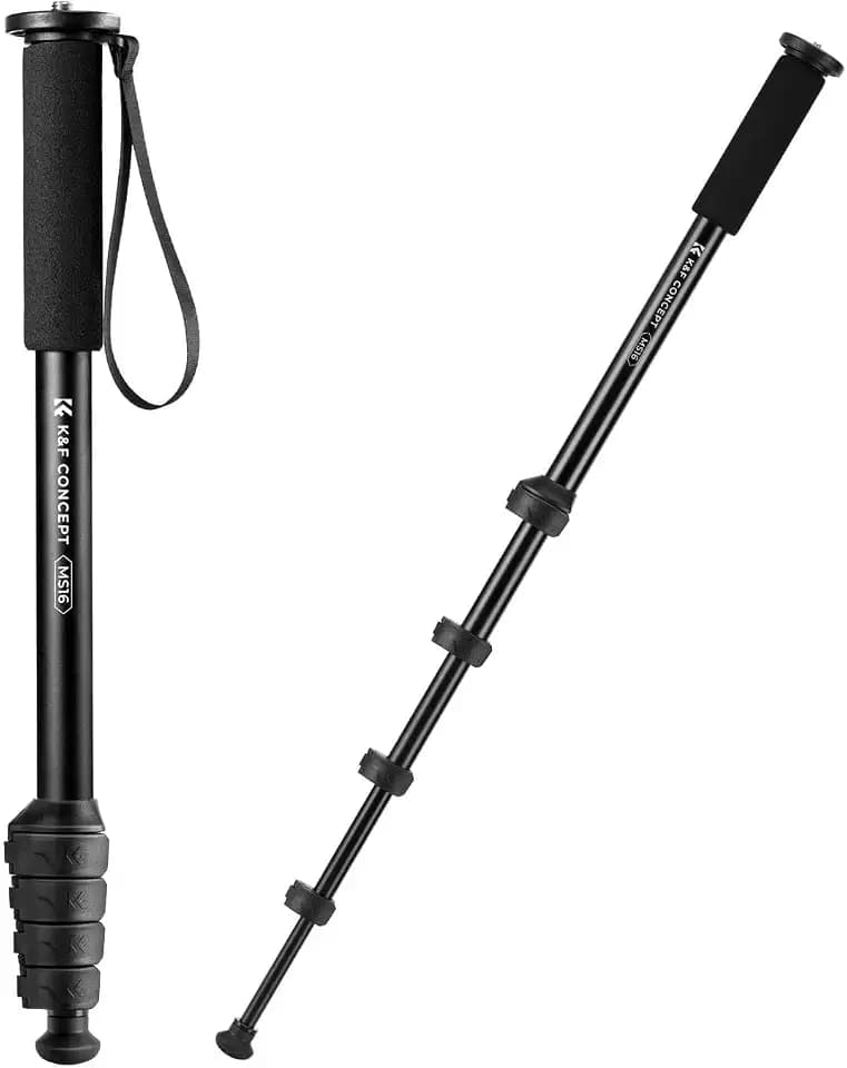 K&F CONCEPT Camera Monopod, 63" Aluminum Photography Monopod