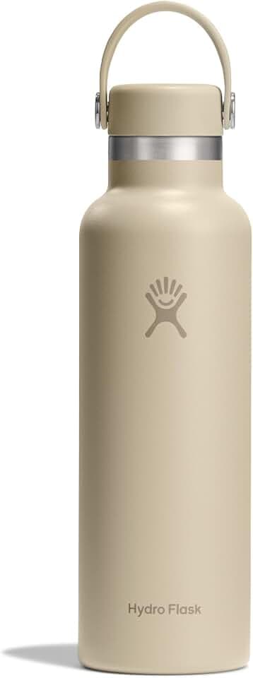 Hydro Flask – Standard Flex Cap 621 ml (21 oz) Bottle | Edelstahl, auslaufsicher, passend für Getränkehalter – Kalt 24 Std., heiß 12 Std. – Oat
