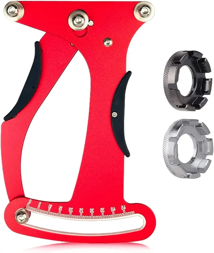 mizikuu Speichenspannungsmesser, Fahrradspeichen Tension Meter Kalibrierwerkzeug mit Spezifikation Bremssättel Fahrrad Speichenspanner Einstellwerkzeug genau für Vielzahl von Speichen