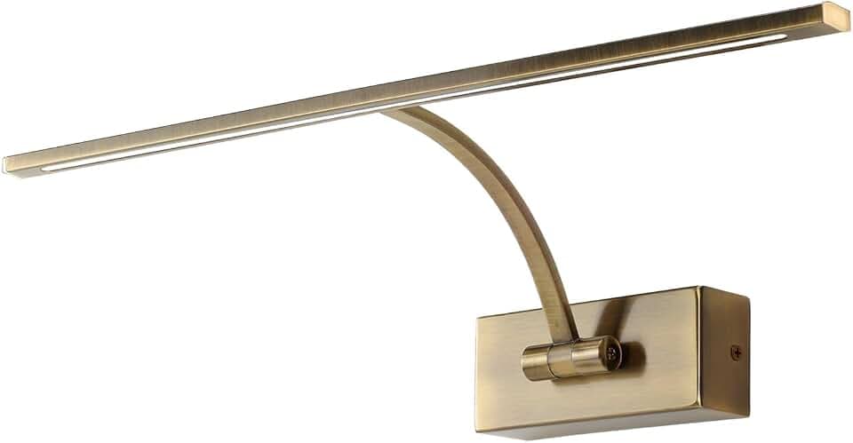 Alpinaluz LED-Wandleuchte für Bilder 8W 2700K 45,5 cm Antikbronze
