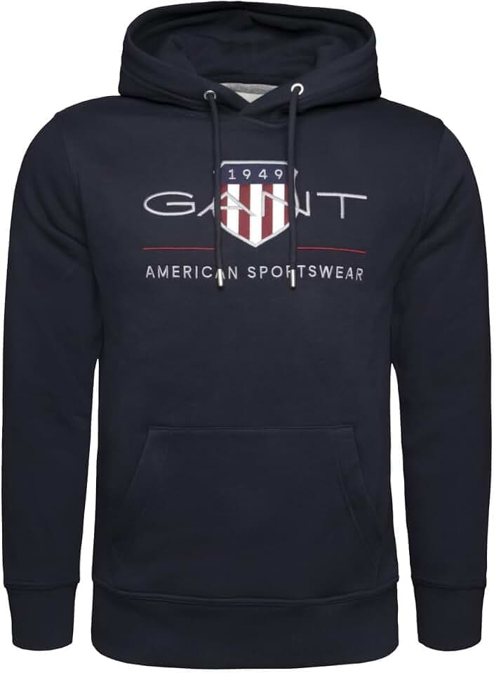 GANT Men's Reg Medium Archive Shield Hoodie Hooded Sweatshirt (Pack of 1)