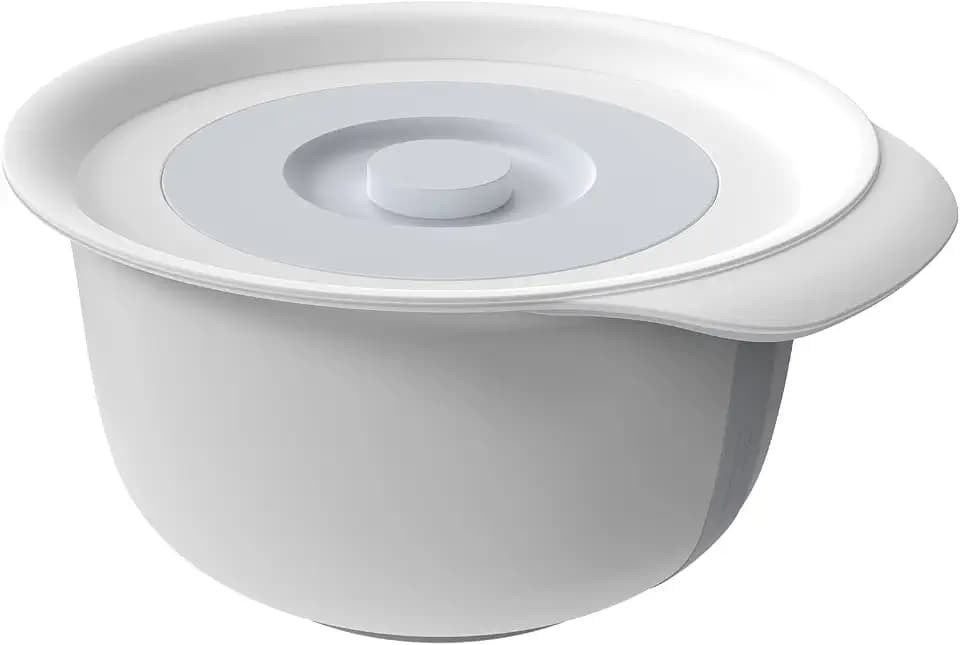 Rotho 1043302590 Fresh 2er-Set Schüssel 1.2l + 4l mit Deckel, Kunststoff