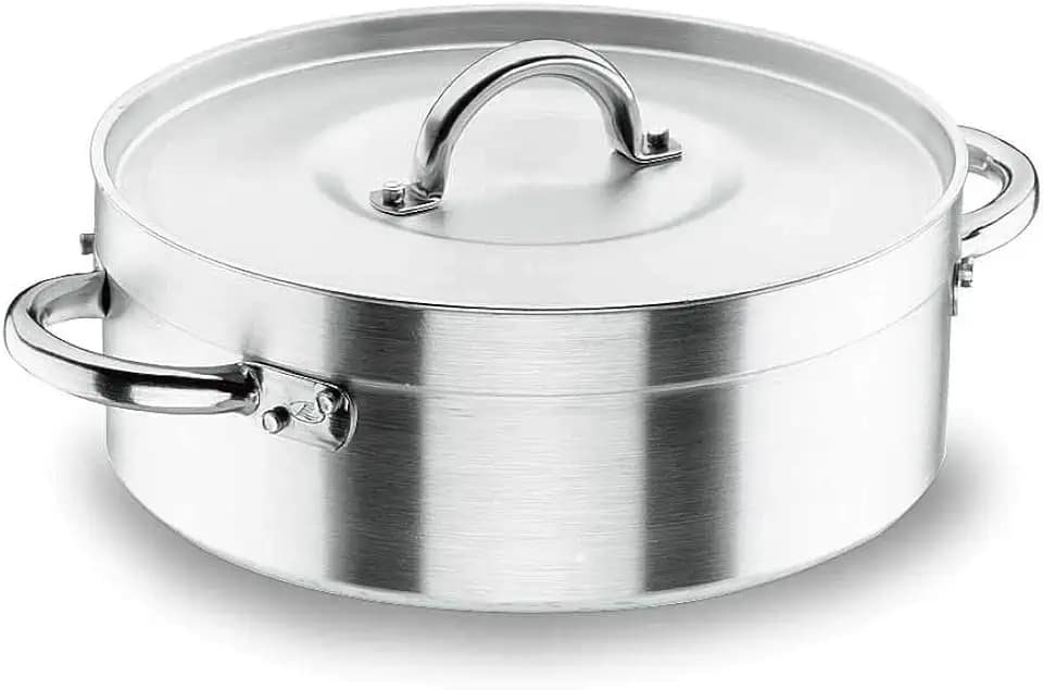 Lacor 20034 Bratentopf mit Deckel 34 cm