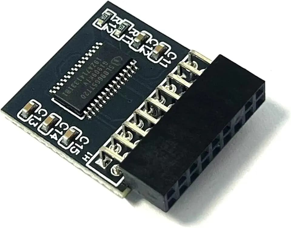 TPM2.0 Module 18pin-1 LPC SLB9665, TPM 2.0 Encryption Security Module for ASROCK Motherboard Compatible with Win11 Replacement For Fatal1ty Z97 Z97X Killer/Z97M Anniversary,Pro4/Z97 Pro3 4,Anniversary