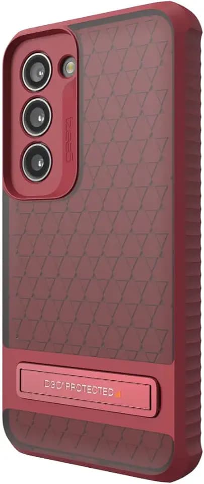 ZAGG Gear4 Everest Samsung Galaxy S23 Kickstand Phone Case (Textured), D30 Bio Drop Protection up to 20ft / 6m, Works with Wireless Charging Systems, Reinforced Backplate with Edge-to-Edge Protection