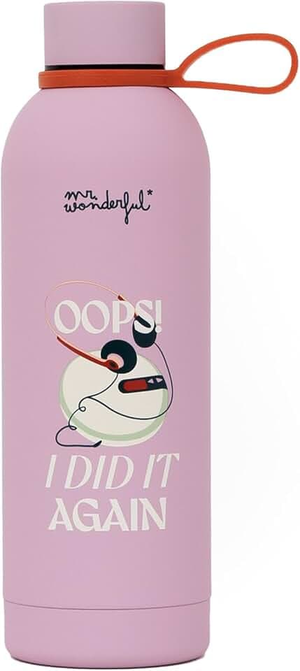 Mr. Wonderful Thermosflasche 550 ml – Oops! I Did It Again – Edelstahl