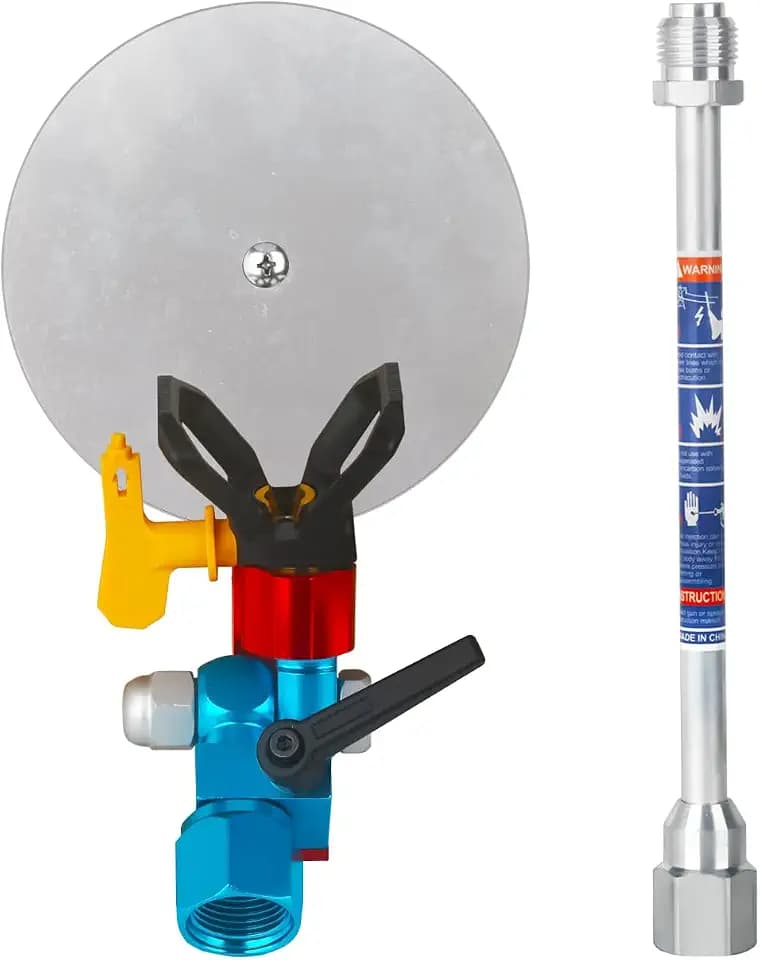 DUSICHIN Airless Spritzpistole Paint Edger Guide Edge Spray Tool Paint Accessory Extension Airless Paint Sprayer Nozzle 517 Tip 10 Inch Extension Pole DUS8325