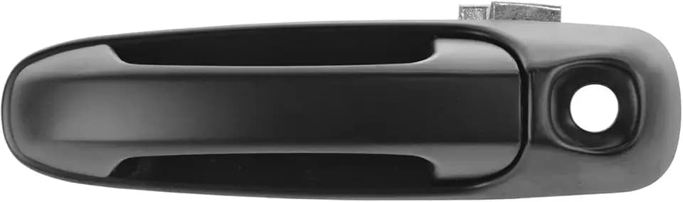 TRQ Front Driver Side Exterior Door Handle Black Textured