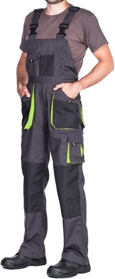 MAZALAT work wear Arbeitshosen männer, Arbeitslatzhose Herren mit Kniepolstertaschen, Größen S-XXXL, Latzhose herren, Arbeitshose Latzhose arbeits Latzhose Qualitat