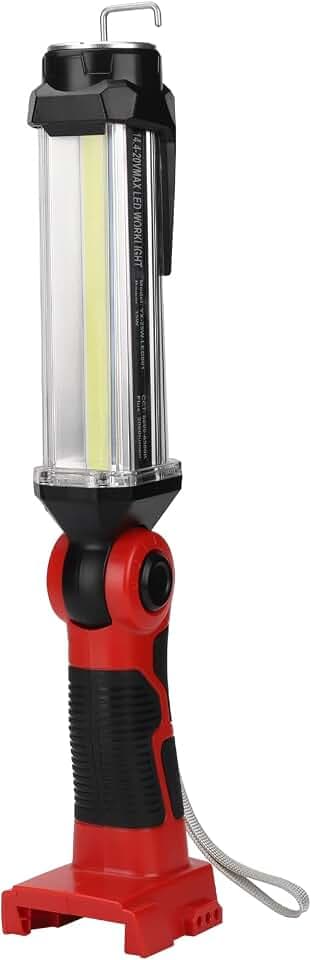 25W 2000LM LED Lampe für Milwaukee M18 Akku, 18V Akku Lampe für Camping, Autoreparatur, Not- und Baustellenbeleuchtung