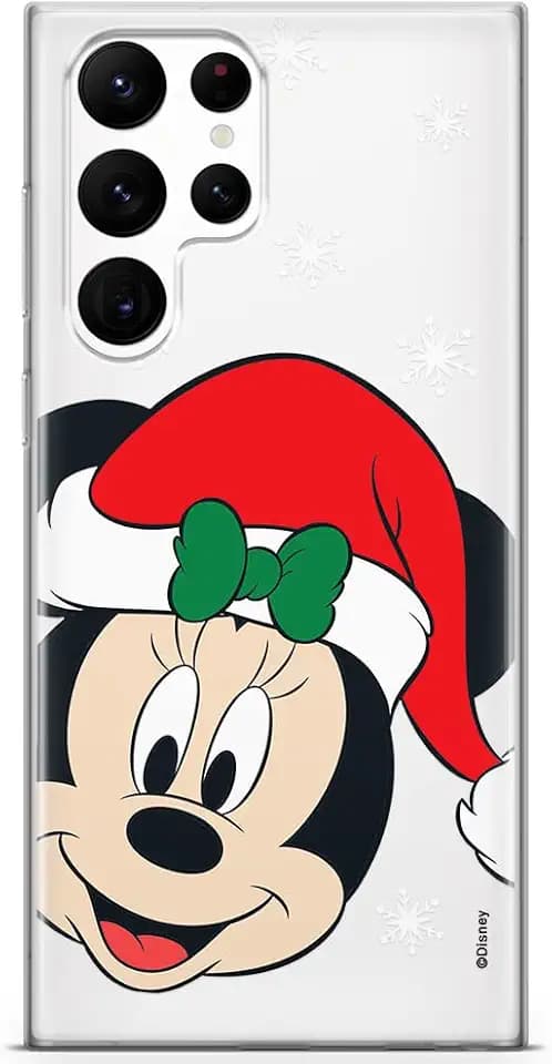 ERT GROUP Handyhülle für Samsung S22 Ultra Original und offiziell Lizenziertes Disney Muster Minnie 060 optimal an die Form des Handy angepasst, teilweise transparent