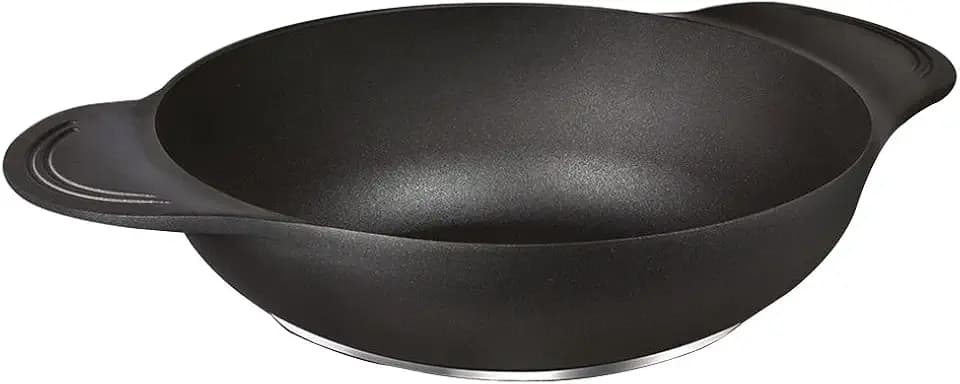 Bialetti Pfanne Diamante 32 cm, Edelstahl, schwarz