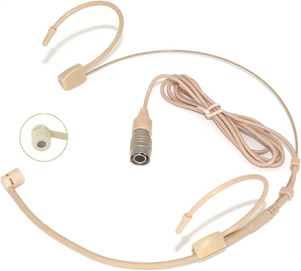 Headset Headworn Microphone Compatible with Audio-Technica Bodypack