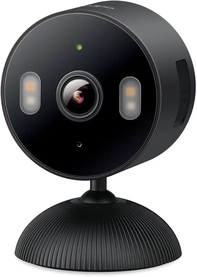 Tapo 1080p Indoor/Outdoor Security Camera, C104, HybridCam Black