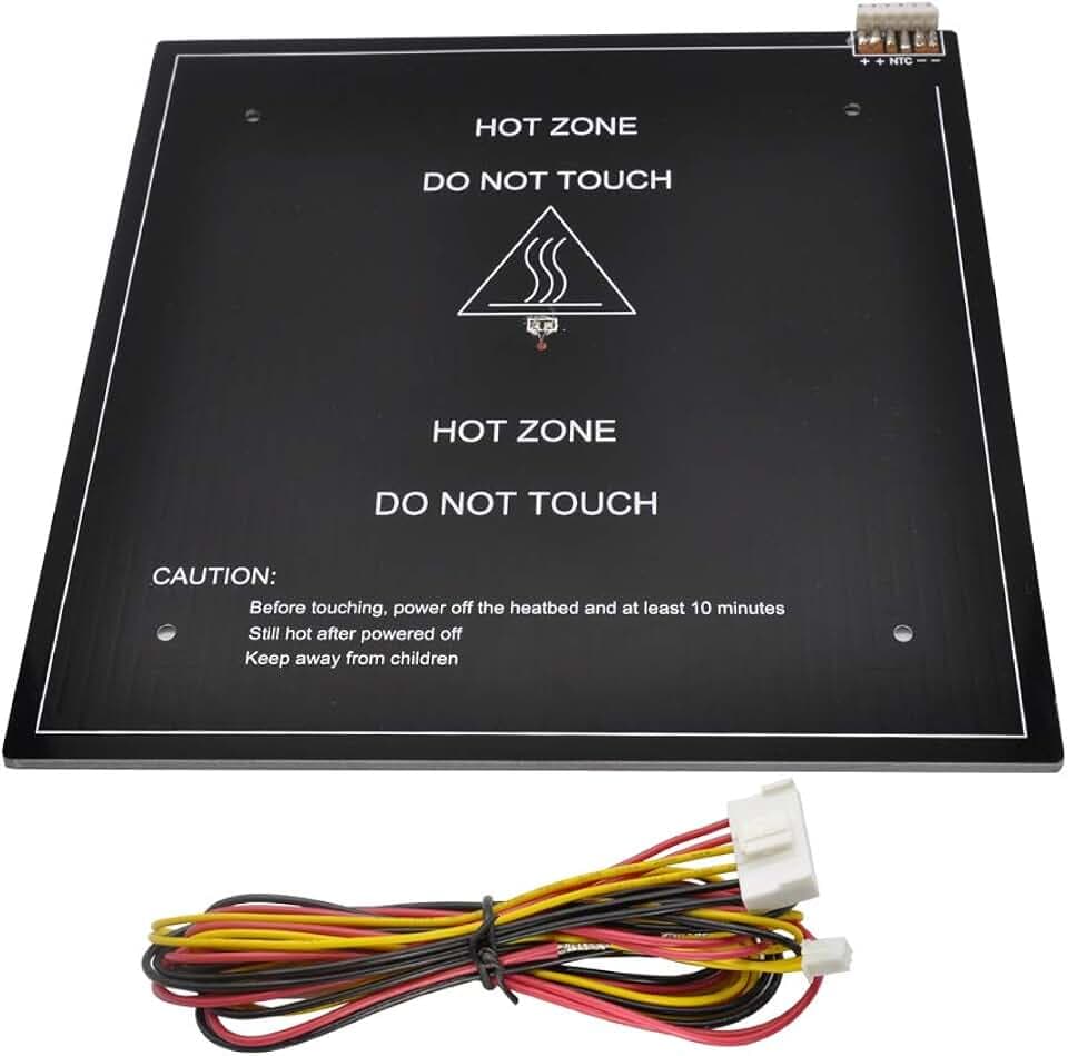 Ender 3-24V 220W Aluminium Heizbett Heizbett 235x235x3mm mit Kabel für Ender-3/Ender 3X/Ender 3 Pro 3D Drucker
