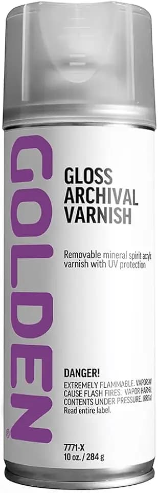 GOLDEN Gloss Archival Varnish, 10 oz. Aerosol Can