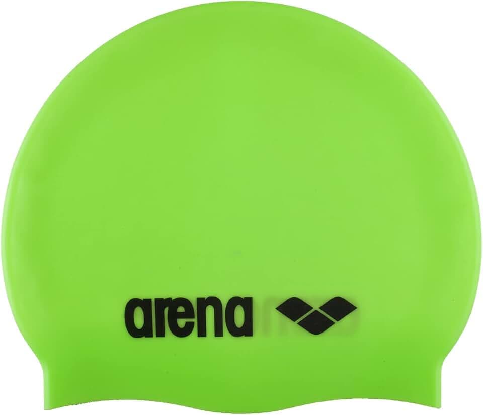 arena Classic Unisex Silikon-Badekappe, Schwimmkappe für Frauen und Männer, Badekappe mit Verstärktem Rand, Weiche und Strapazierfähige Schwimmkappe