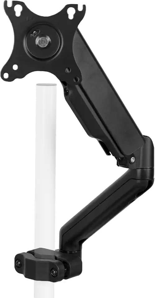 VIVO Black Pole Mounted Monitor Arm, 17-32 in Screens, MOUNT-POLE05O