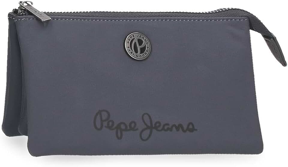 Pepe jeans Corin, Geldbörsen, Kulturbeutel, Portemonnaie, aus Polyester und Kunstleder Details, verschiedene Fächer, mit Reißverschluss.von Joumma Bags