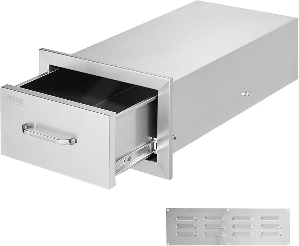 VEVOR Outdoor Kitchen Drawers 14"W x 8.5"H x 23"D Stainless Steel