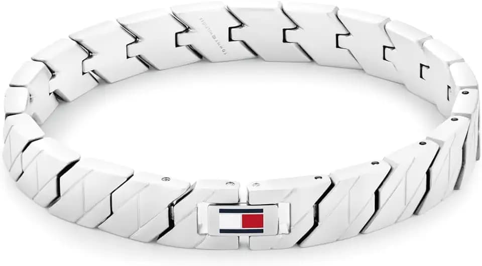 Tommy Hilfiger Men's Jewelry - Link Bracelet with Fold-Over Clasp - Classic, Everyday Style - Fashion Accessory - Gift for Him