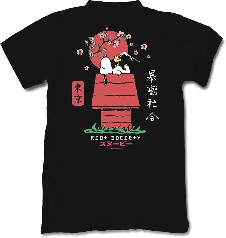 Riot Society Men's Short Sleeve Graphic and Embroidered Fashion T-Shirt