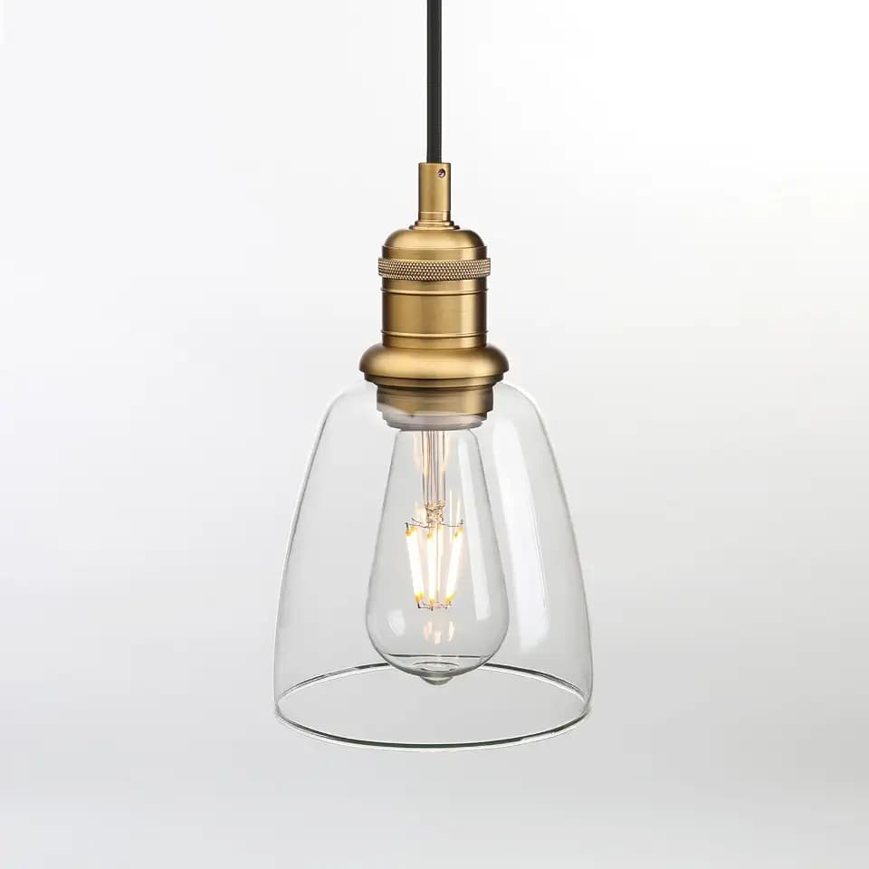 Glas Pendelleuchte Innen Hängelampe für Küche Esszimmer Schlafzimmer Bad