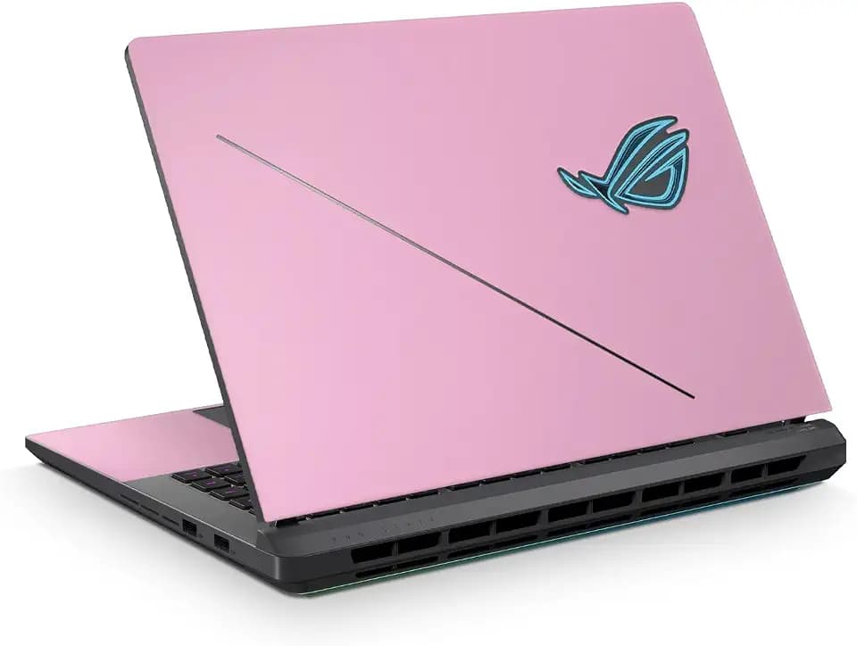 Laptop Skin Compatible with Asus ROG Strix G16 (2025) - Solid Pink - Premium 3M Vinyl Protective Wrap Decal Cover - Easy to Apply | Crafted in the USA by MightySkins