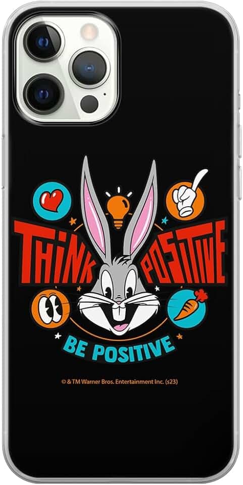 ERT GROUP Handyhülle für iPhone 12/12 PRO Original und offiziell Lizenziertes Looney Tunes Muster Bugs 020 optimal an die Form des Handy angepasst, hülle aus TPU