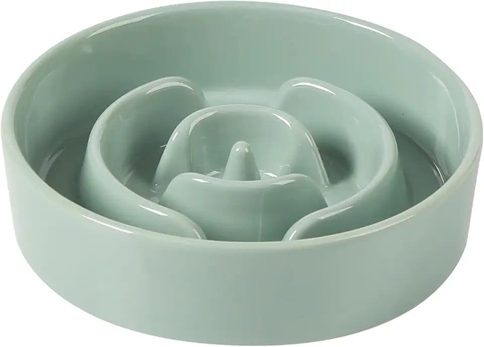 Havniva Ceramic Slow Feeder Dog Bowls, 6.1 in Slow Feeder for Small Breed