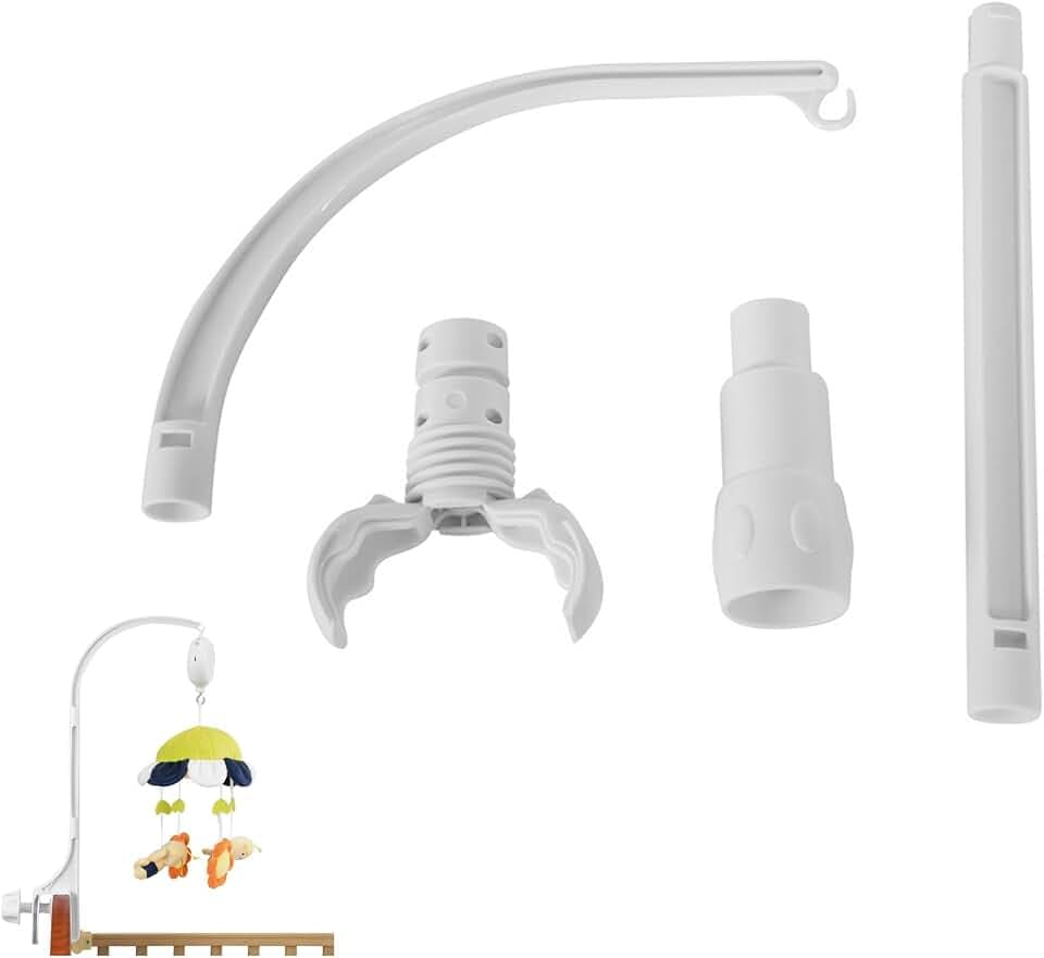 Mobile Halterung Babybett Klingelhalterung Mobile Halter Wickeltisch Baby Wiege Mobile Halterung Flexibel Klammernhalter für Aufhängung Windspiele Spielzeug