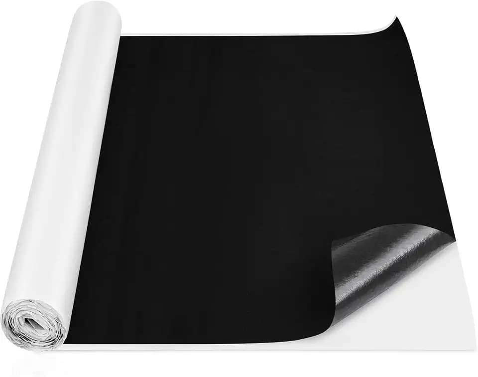 Nuanchu 19.5 Sq Ft Self Adhesive Underfelt Carpet 36 x 78 in, Black