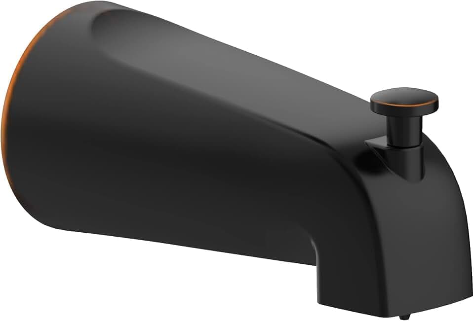 Design House Bathtub Diverter Spout, 1/2-in. Slip-Fit, Oil-Rubbed Bronze, 5.34 in. L x 2.5 in. W x 2.8 in. H, 522938
