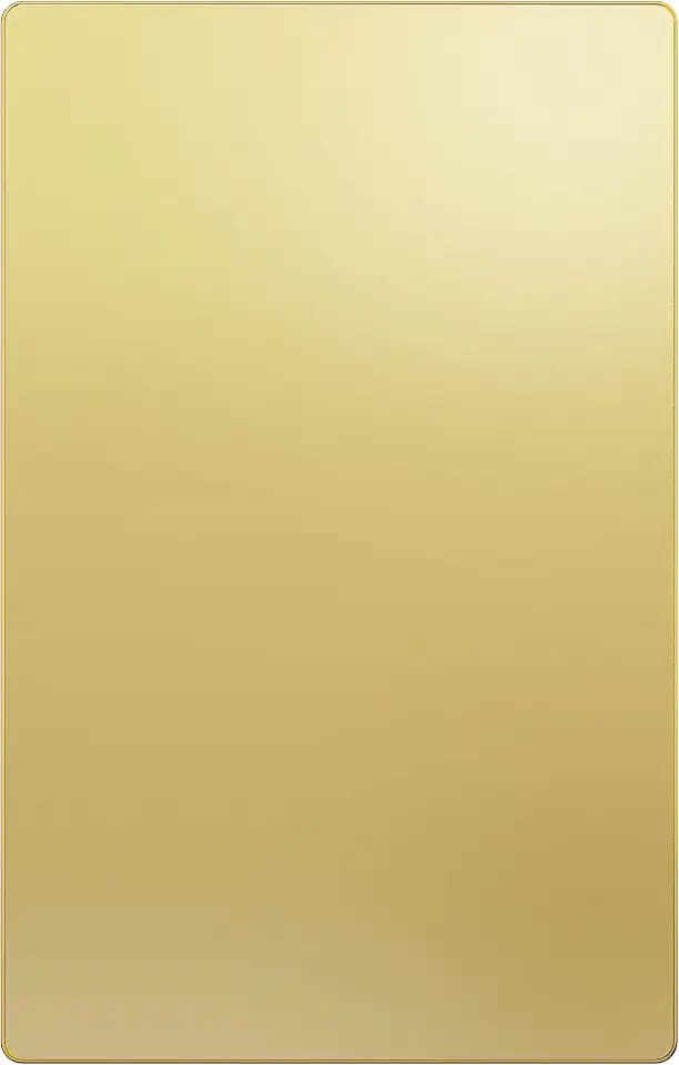 LIDER Blank Screwless Metal-Surface Wall Plate, Upgrade, Mid-Size 1-Gang