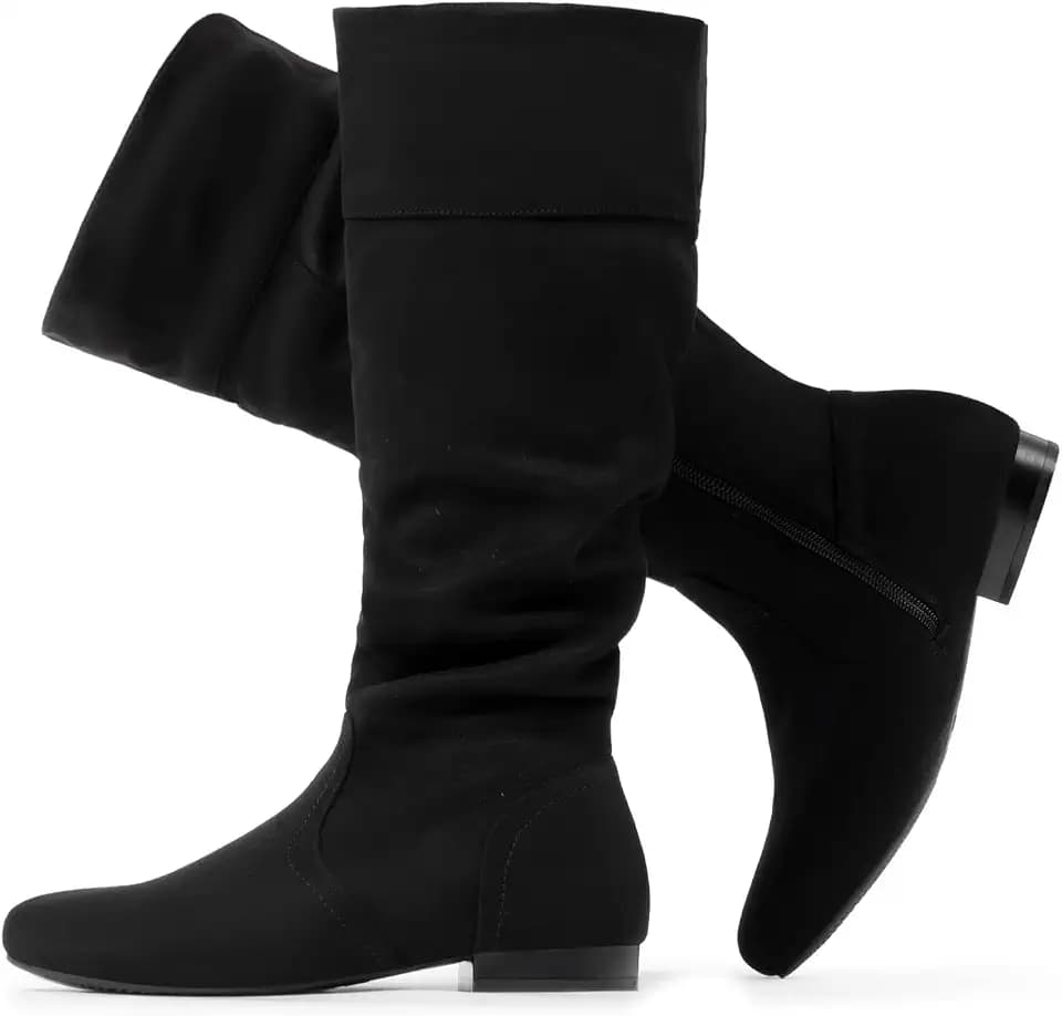 DREAM PAIRS Womens Wide Calf Knee High Boots