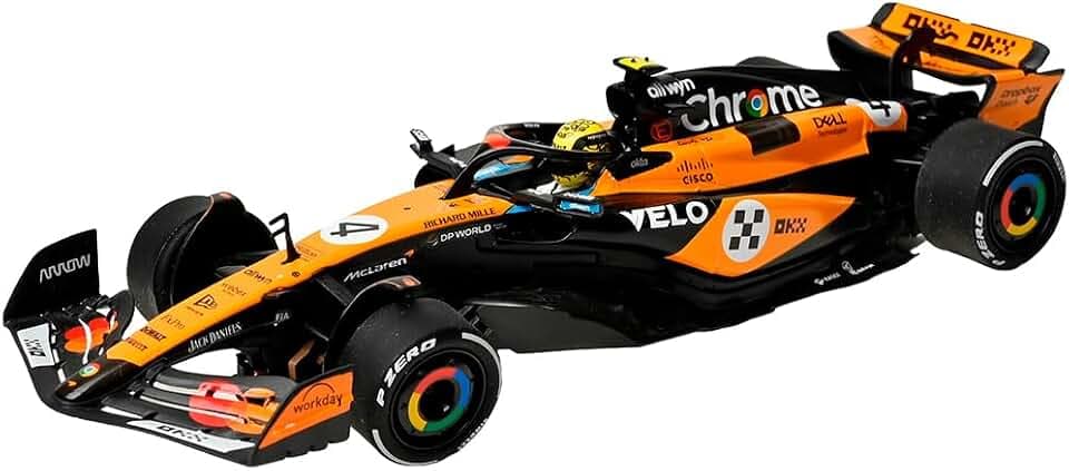 SCALEXTRIC - Klassisches Rennfahrzeug - Slotauto - Maßstab 1:32 (orangene Formel)